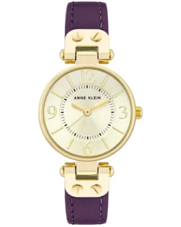 Anne Klein 10/9442CHPR Gold Dial Analog Quartz Women’s Watch-Leowol