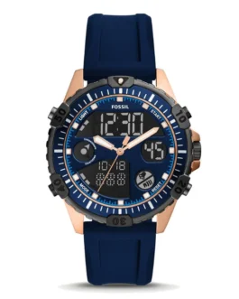 LEOWOL Fossil FS5783 Garrett – Navy Silicone Men’s Watch